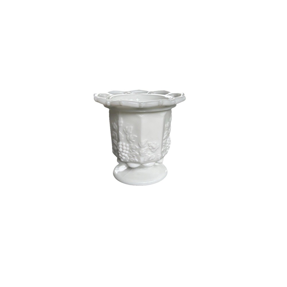 Westmoreland Glass Vintage White Milk Glass Footed Spooner-no Lid Cottagecore